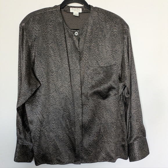 Christian Dior Separates 100% Silk Blouse Sz 14 - Picture 1 of 5